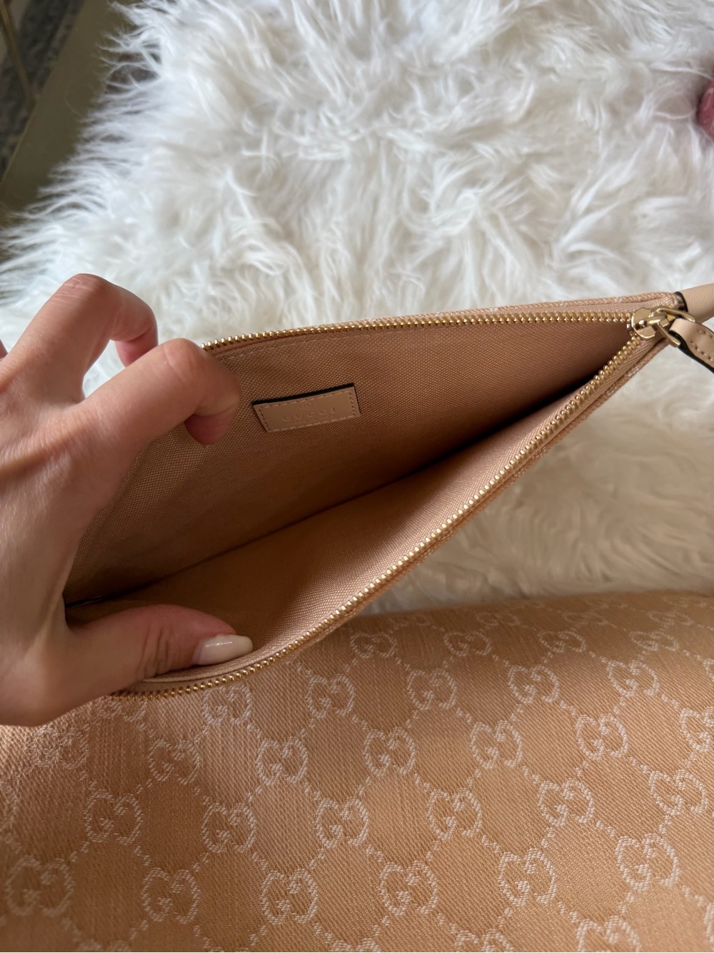 GUCCI DENIM OPHEDIA GG TOTE BAG LARGE - Picture 13 of 16